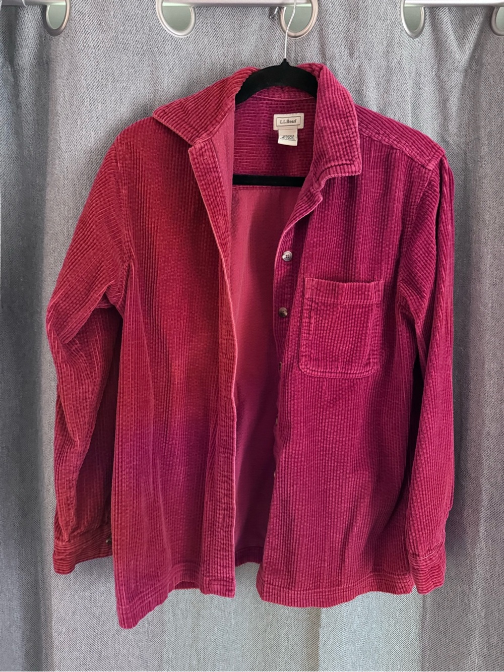 L.L.Bean Pink Corduroy Shirt